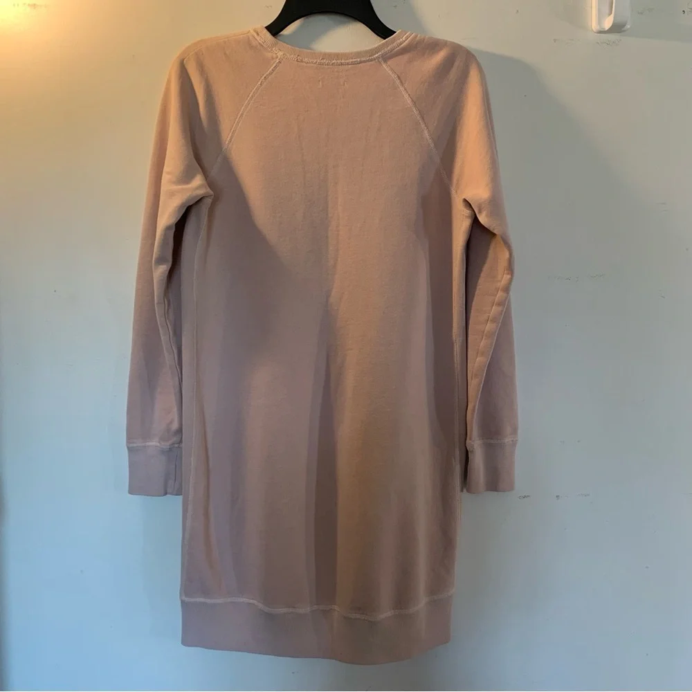 Light Pink Abercrombie and Fitch Sweatshirt Dress Size XS minimalist cozy casual